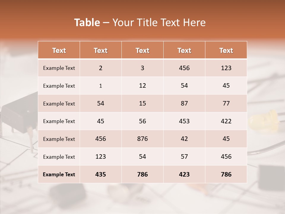 Part Schematic Element PowerPoint Template
