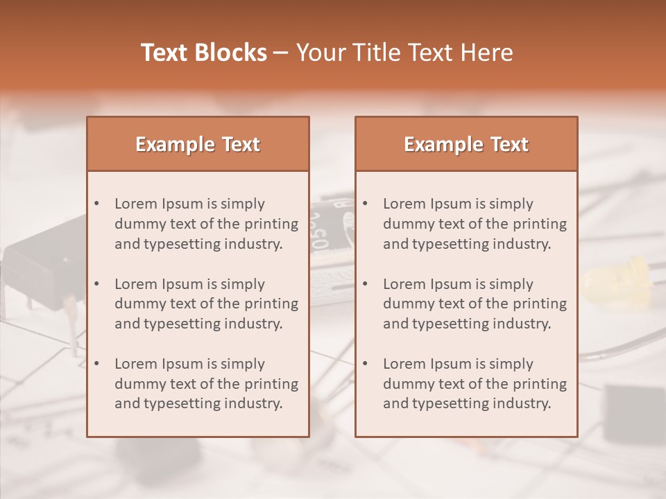Part Schematic Element PowerPoint Template