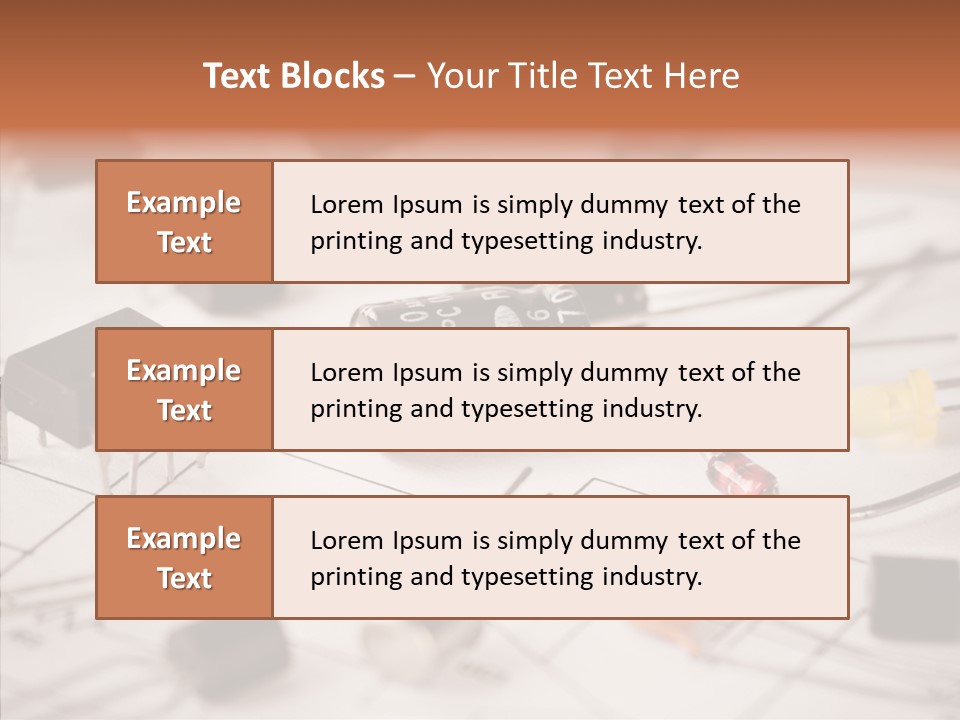 Part Schematic Element PowerPoint Template