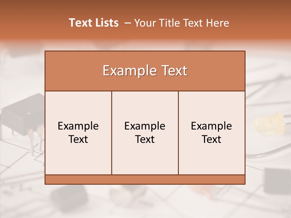 Part Schematic Element PowerPoint Template