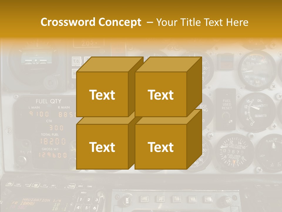 Button Counters Control PowerPoint Template
