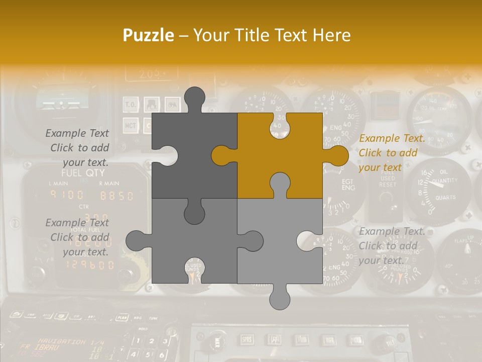 Button Counters Control PowerPoint Template