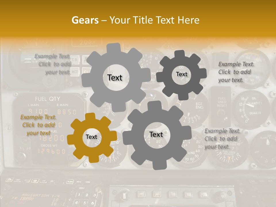 Button Counters Control PowerPoint Template