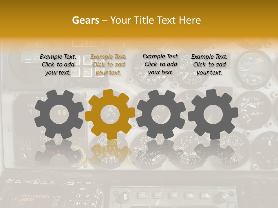 Button Counters Control PowerPoint Template