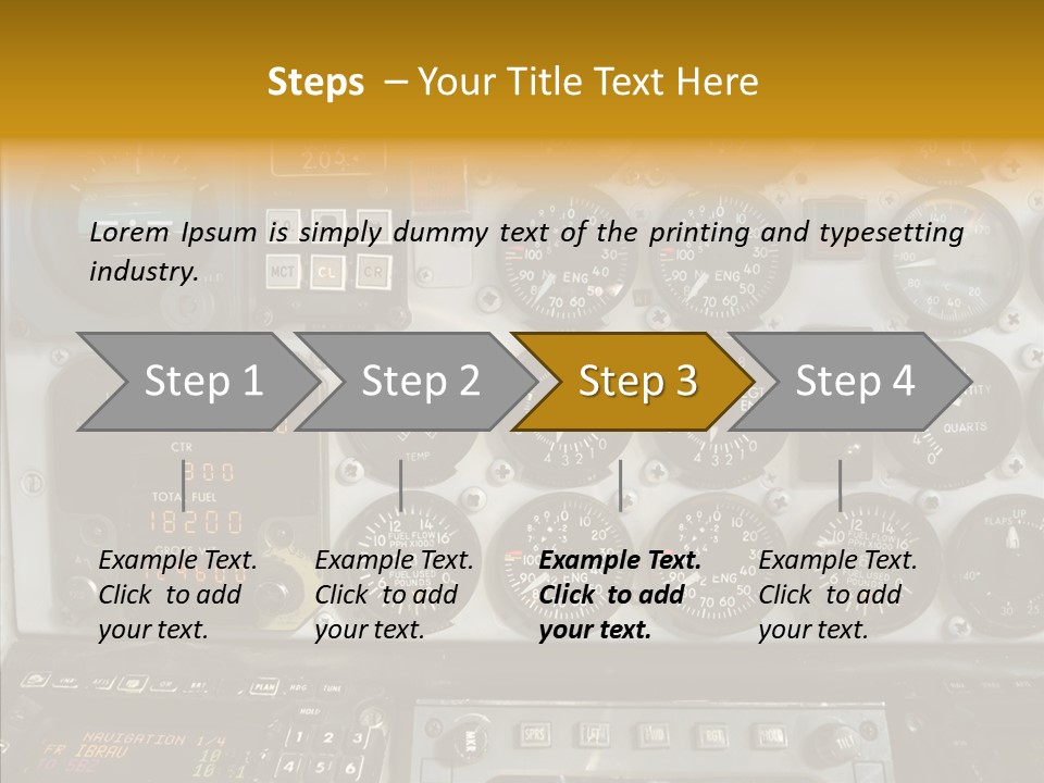 Button Counters Control PowerPoint Template