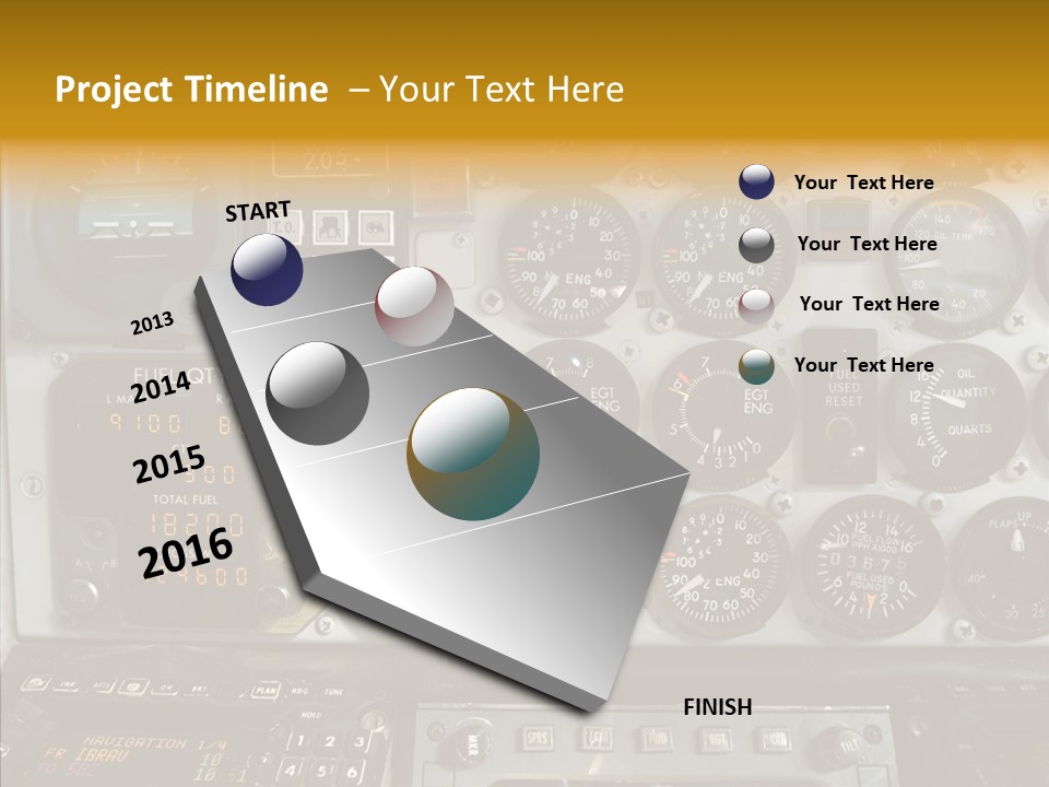 Button Counters Control PowerPoint Template