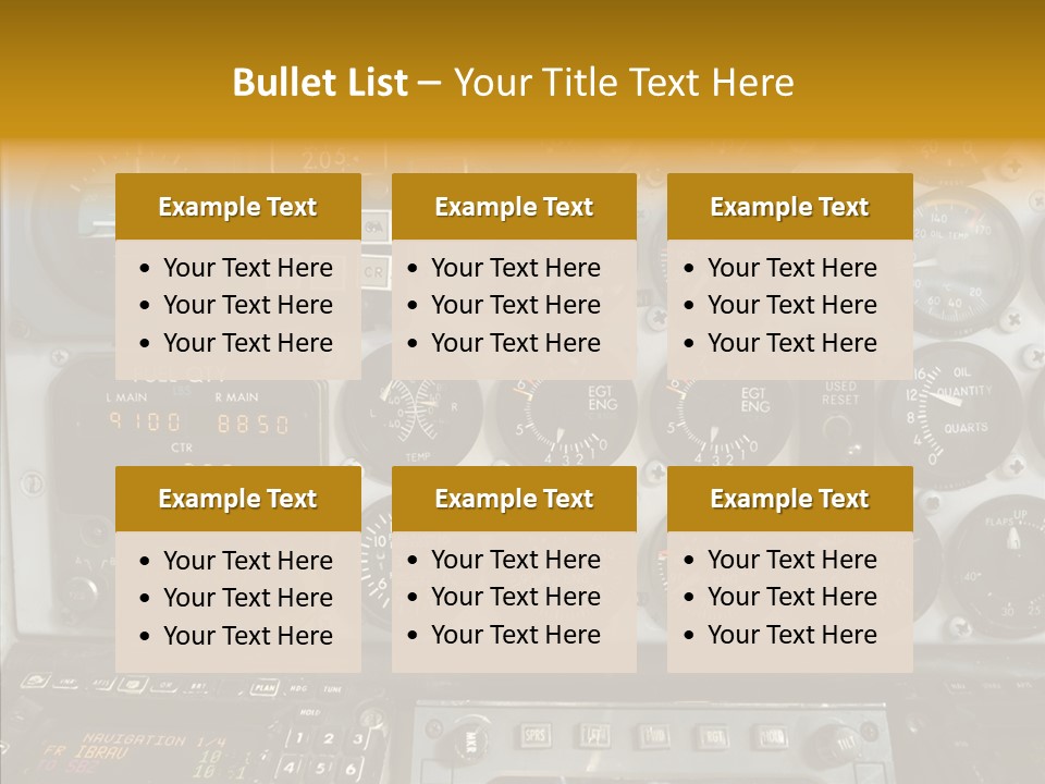 Button Counters Control PowerPoint Template