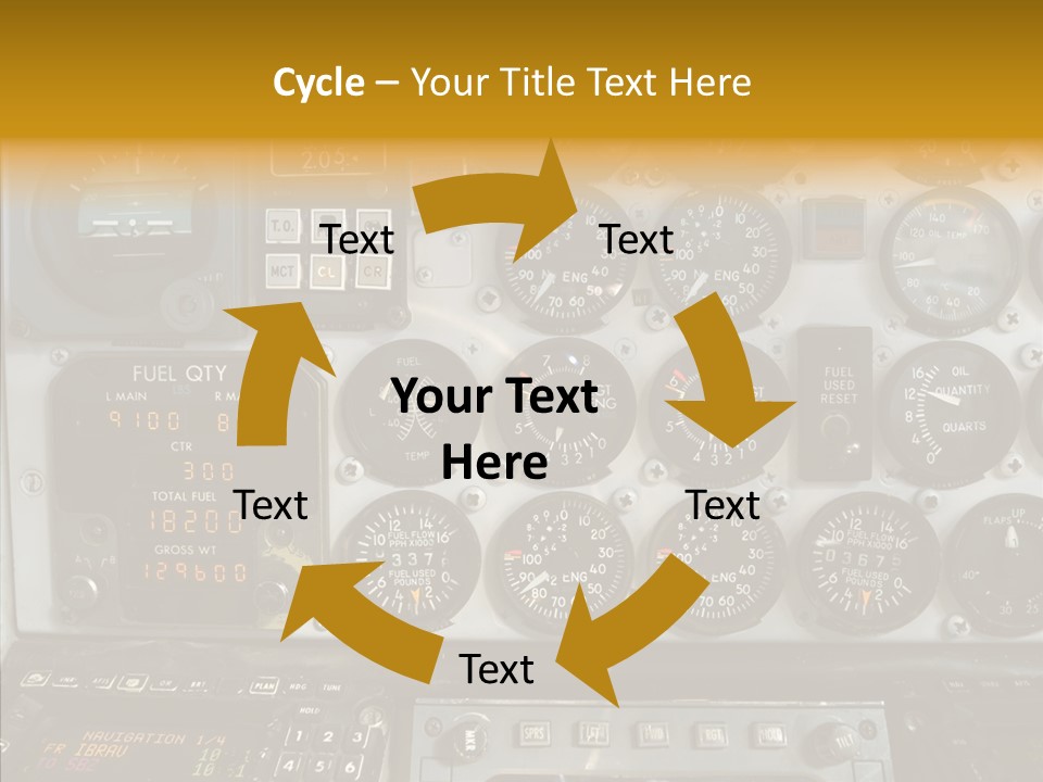 Button Counters Control PowerPoint Template
