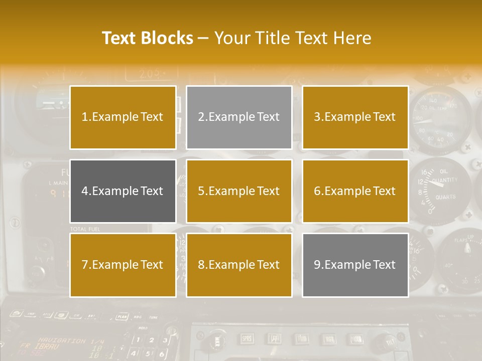 Button Counters Control PowerPoint Template