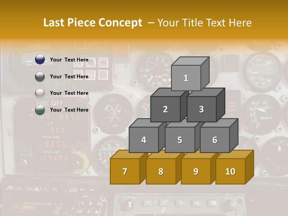 Button Counters Control PowerPoint Template