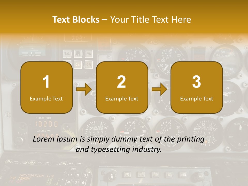 Button Counters Control PowerPoint Template