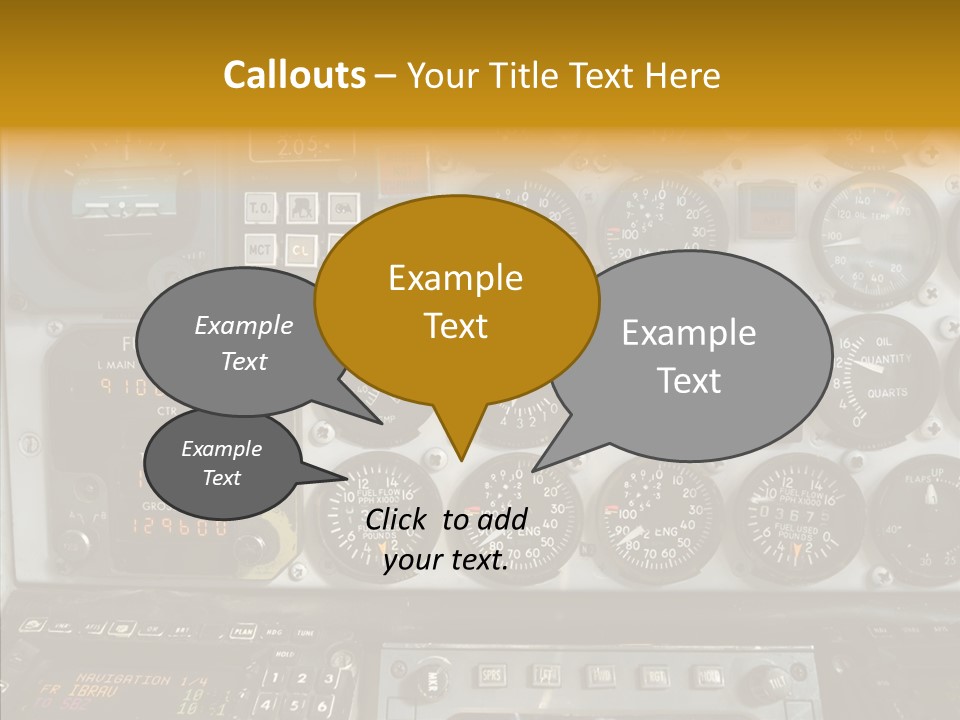 Button Counters Control PowerPoint Template