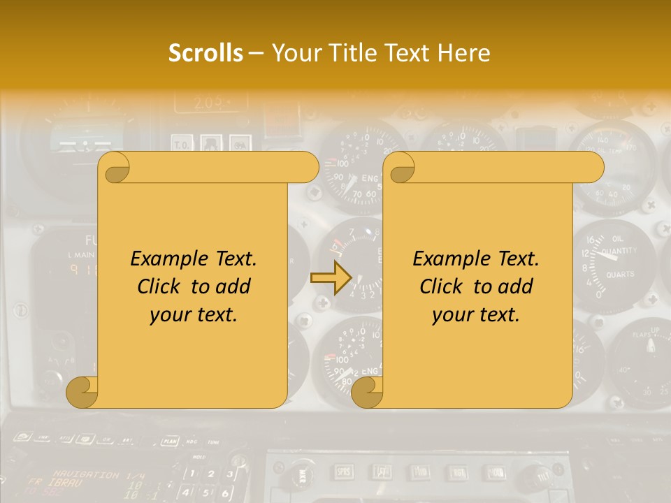 Button Counters Control PowerPoint Template