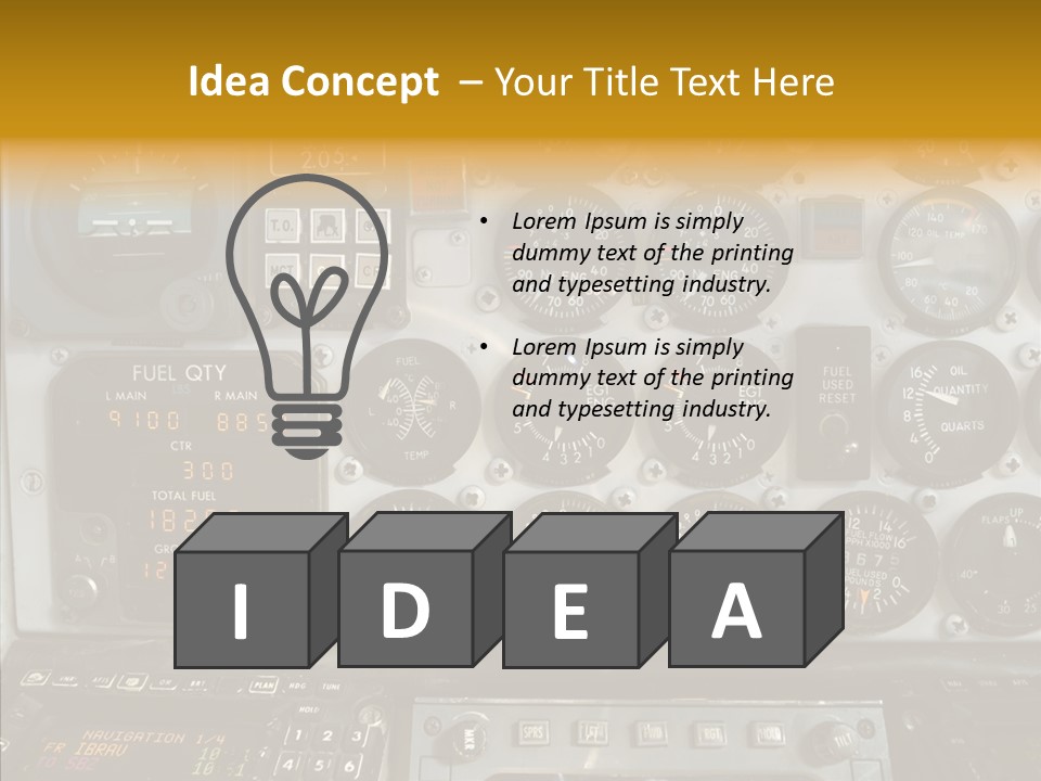 Button Counters Control PowerPoint Template