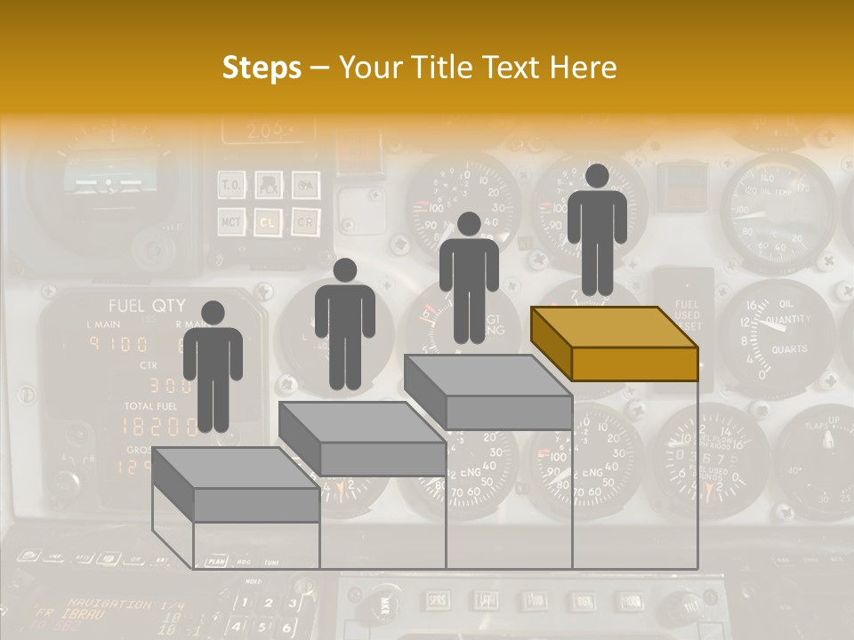 Button Counters Control PowerPoint Template