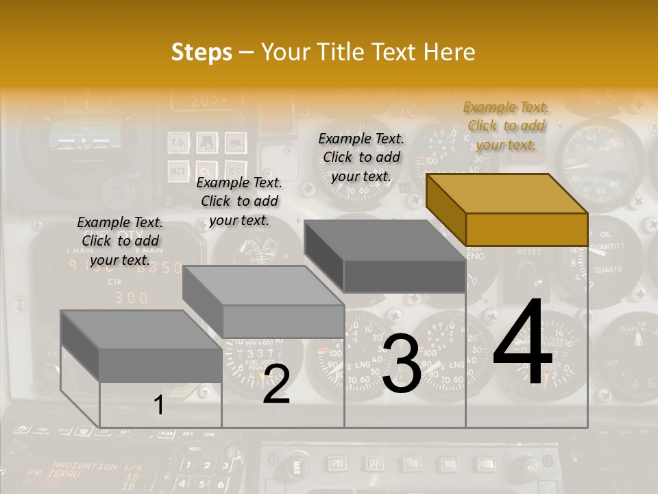 Button Counters Control PowerPoint Template
