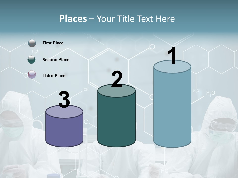 Experimenting Mask Blue PowerPoint Template