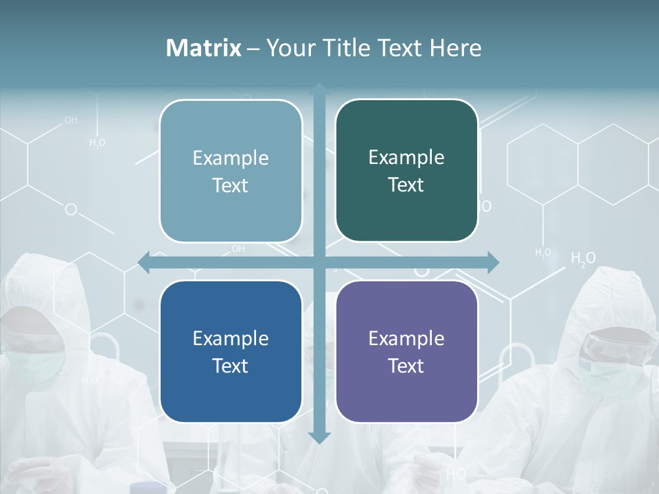 Experimenting Mask Blue PowerPoint Template