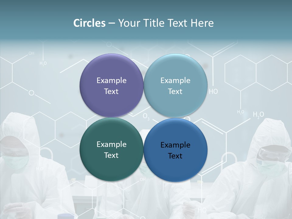 Experimenting Mask Blue PowerPoint Template