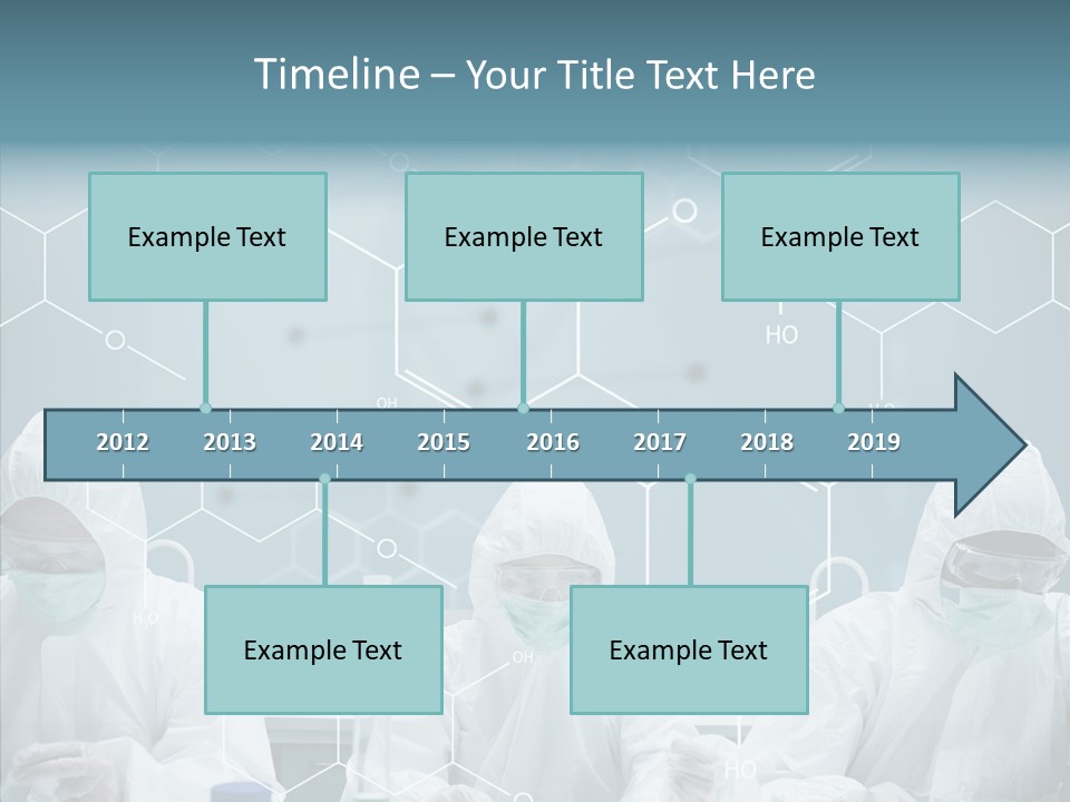 Experimenting Mask Blue PowerPoint Template