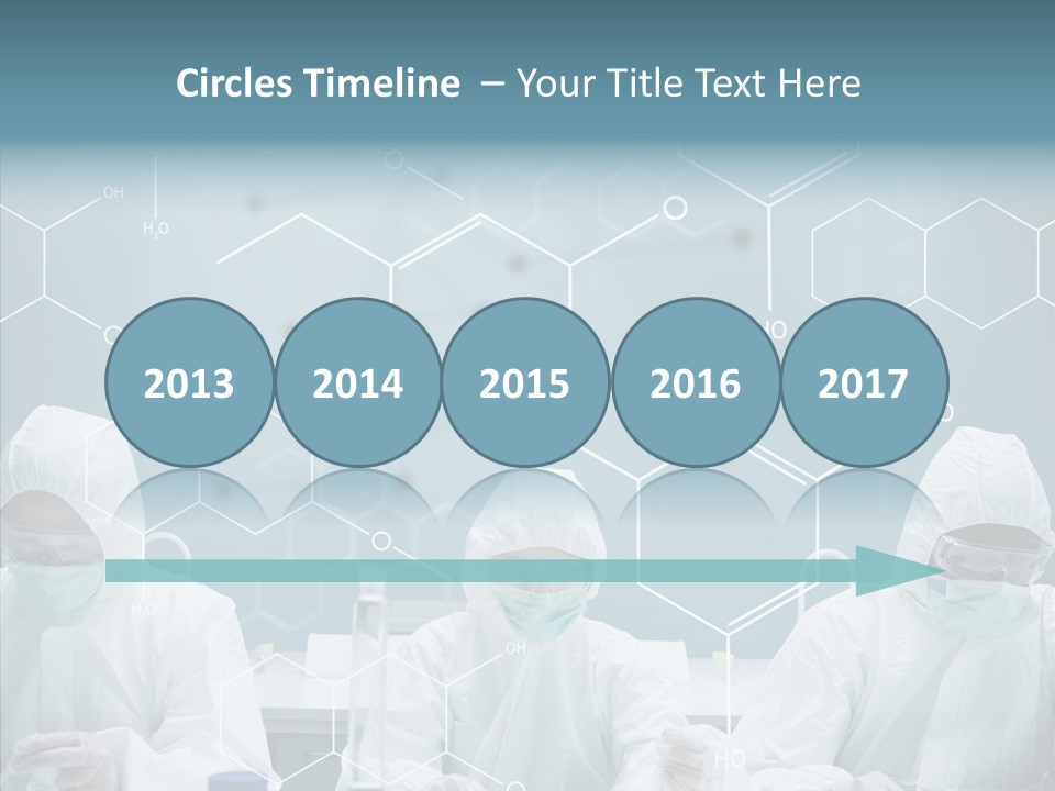 Experimenting Mask Blue PowerPoint Template