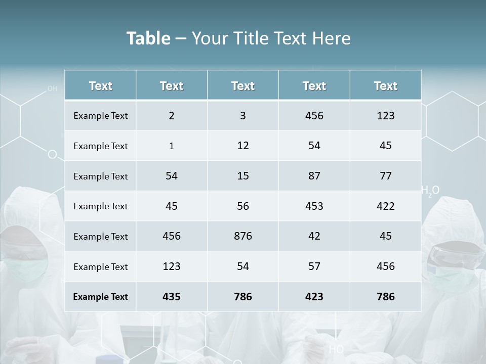 Experimenting Mask Blue PowerPoint Template