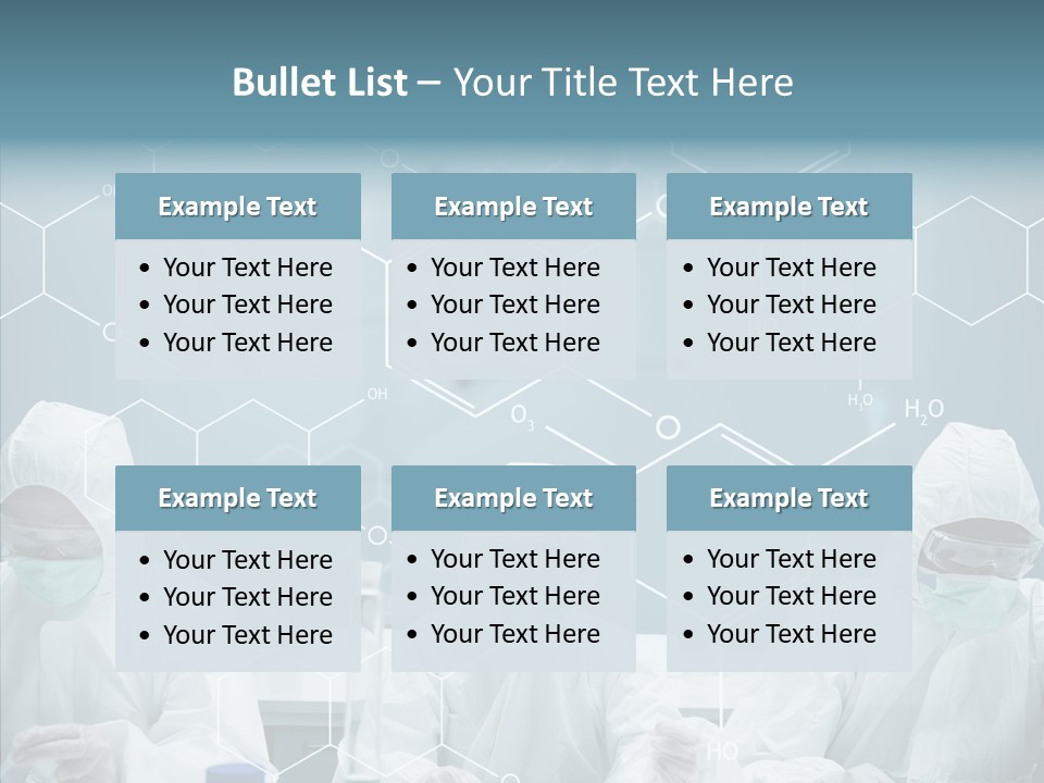 Experimenting Mask Blue PowerPoint Template