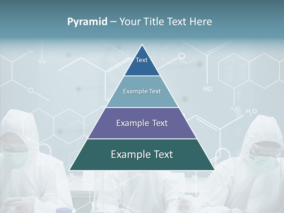 Experimenting Mask Blue PowerPoint Template