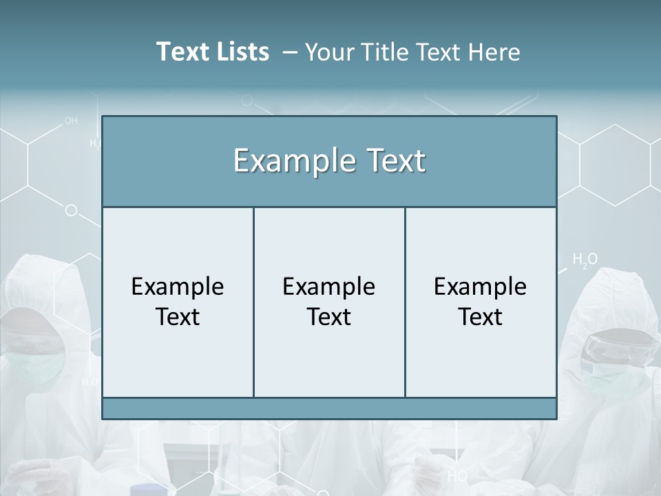 Experimenting Mask Blue PowerPoint Template
