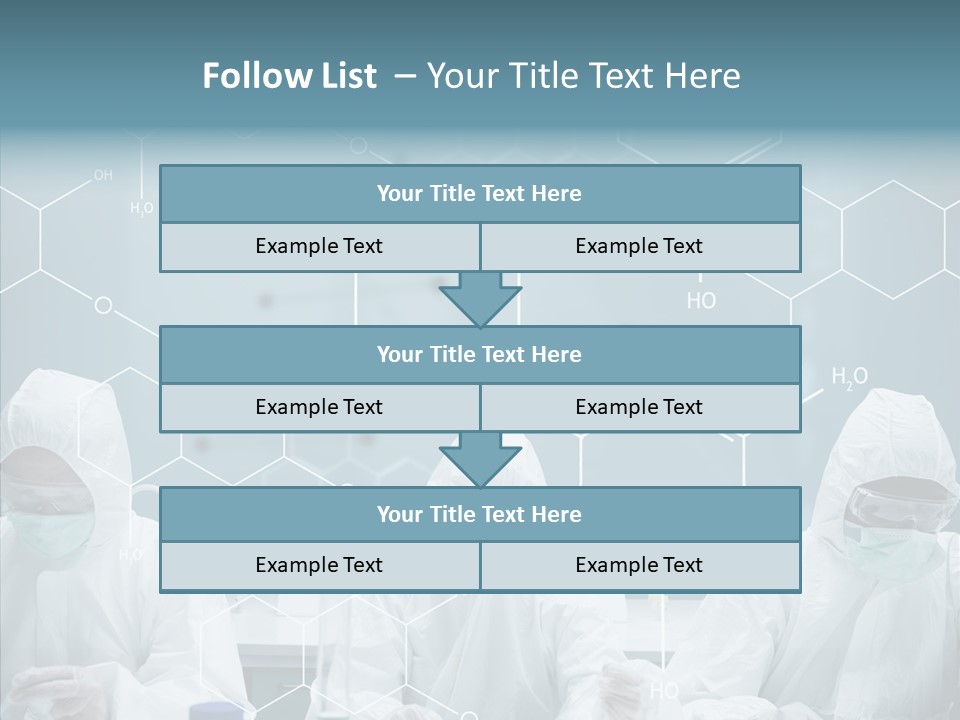 Experimenting Mask Blue PowerPoint Template