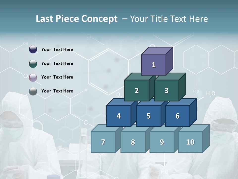 Experimenting Mask Blue PowerPoint Template