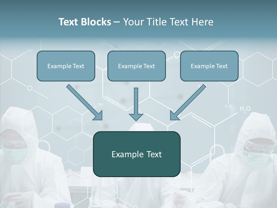 Experimenting Mask Blue PowerPoint Template
