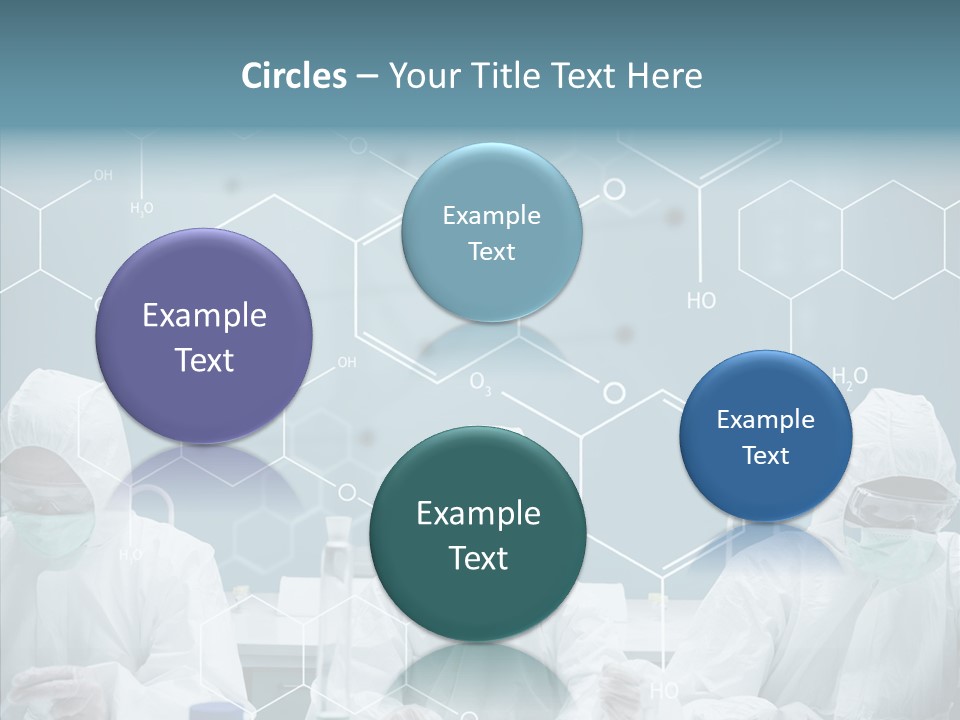 Experimenting Mask Blue PowerPoint Template