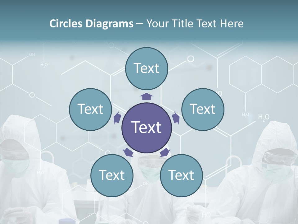 Experimenting Mask Blue PowerPoint Template