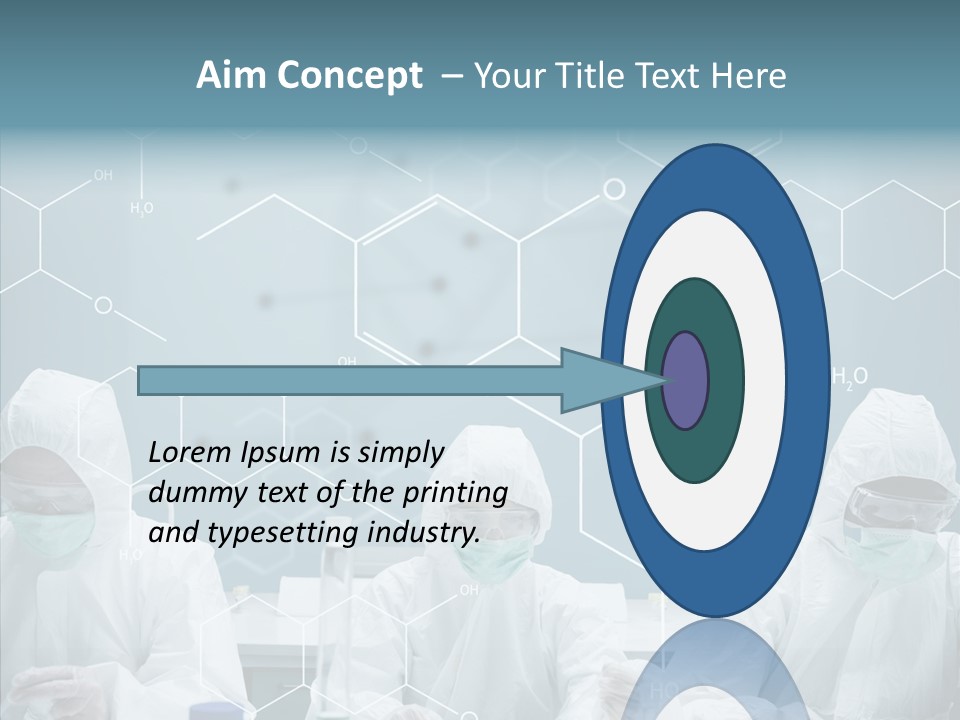 Experimenting Mask Blue PowerPoint Template