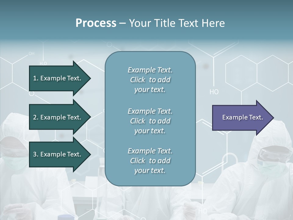 Experimenting Mask Blue PowerPoint Template