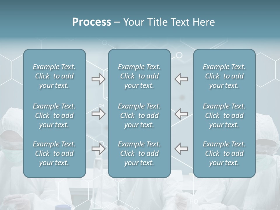 Experimenting Mask Blue PowerPoint Template