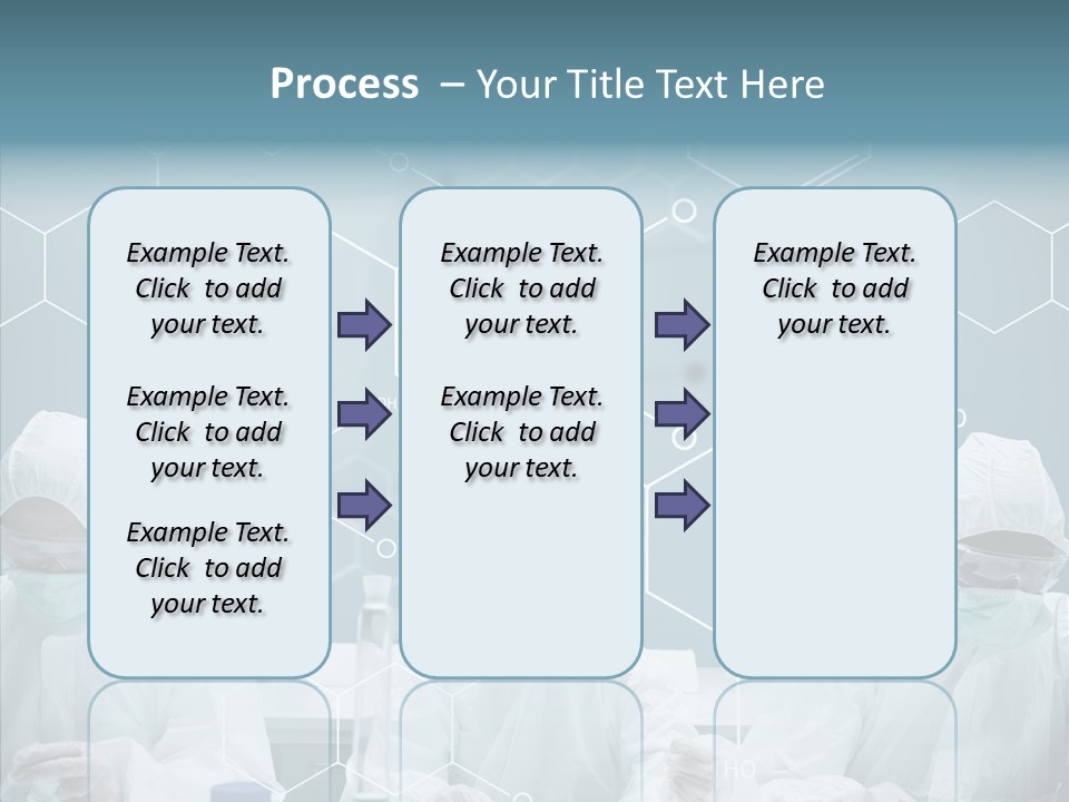 Experimenting Mask Blue PowerPoint Template