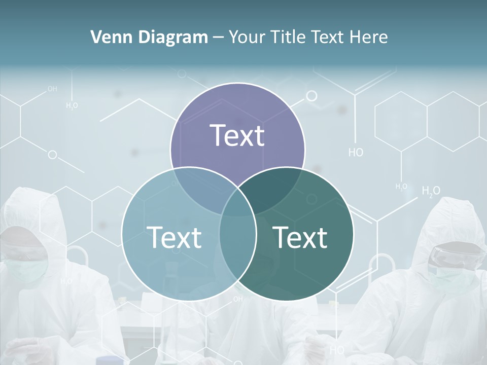 Experimenting Mask Blue PowerPoint Template