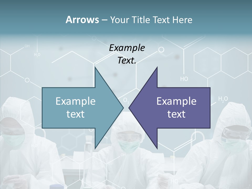 Experimenting Mask Blue PowerPoint Template