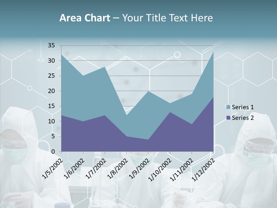 Experimenting Mask Blue PowerPoint Template