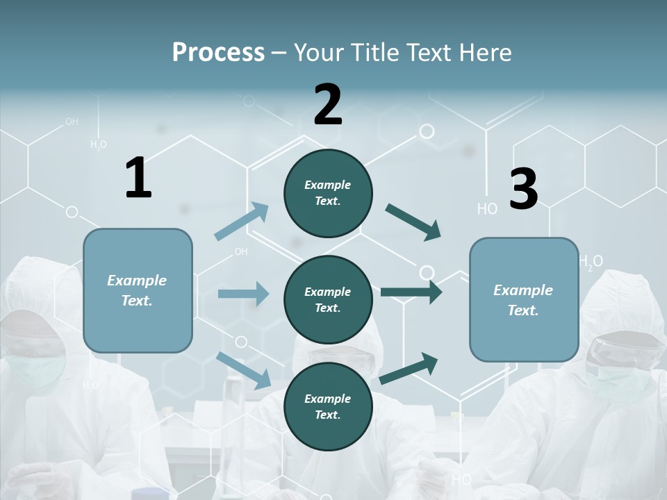 Experimenting Mask Blue PowerPoint Template