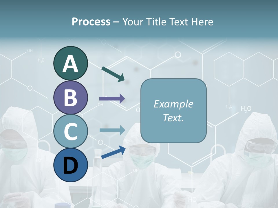 Experimenting Mask Blue PowerPoint Template