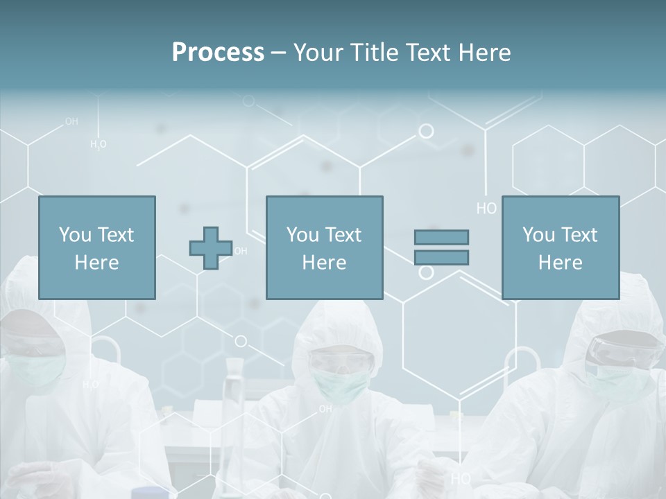 Experimenting Mask Blue PowerPoint Template