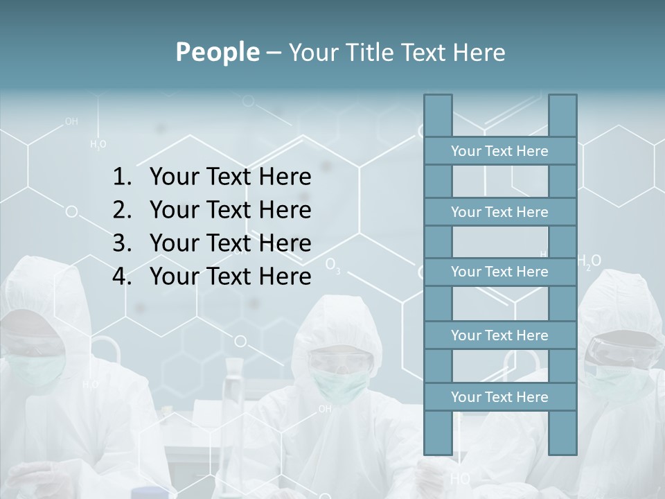 Experimenting Mask Blue PowerPoint Template