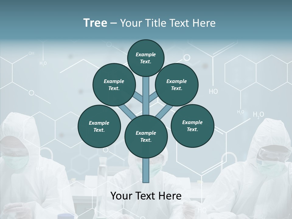 Experimenting Mask Blue PowerPoint Template