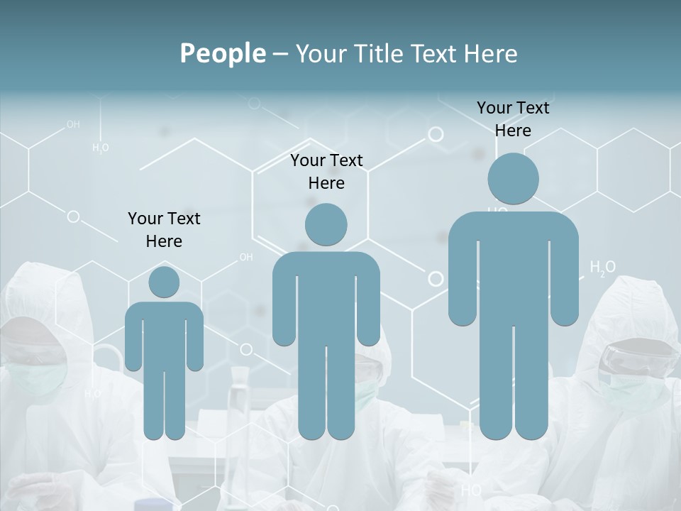 Experimenting Mask Blue PowerPoint Template