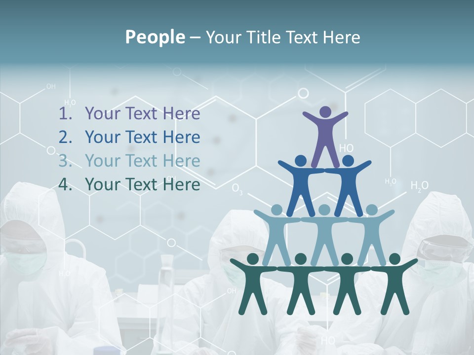 Experimenting Mask Blue PowerPoint Template