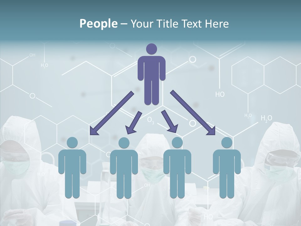 Experimenting Mask Blue PowerPoint Template