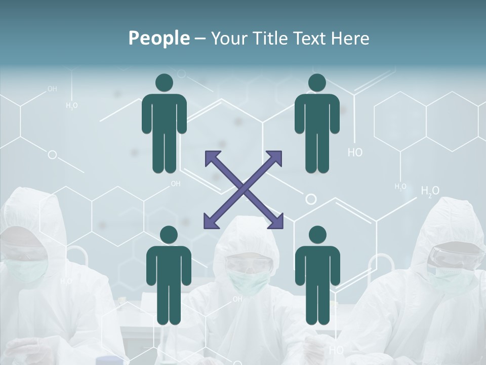 Experimenting Mask Blue PowerPoint Template